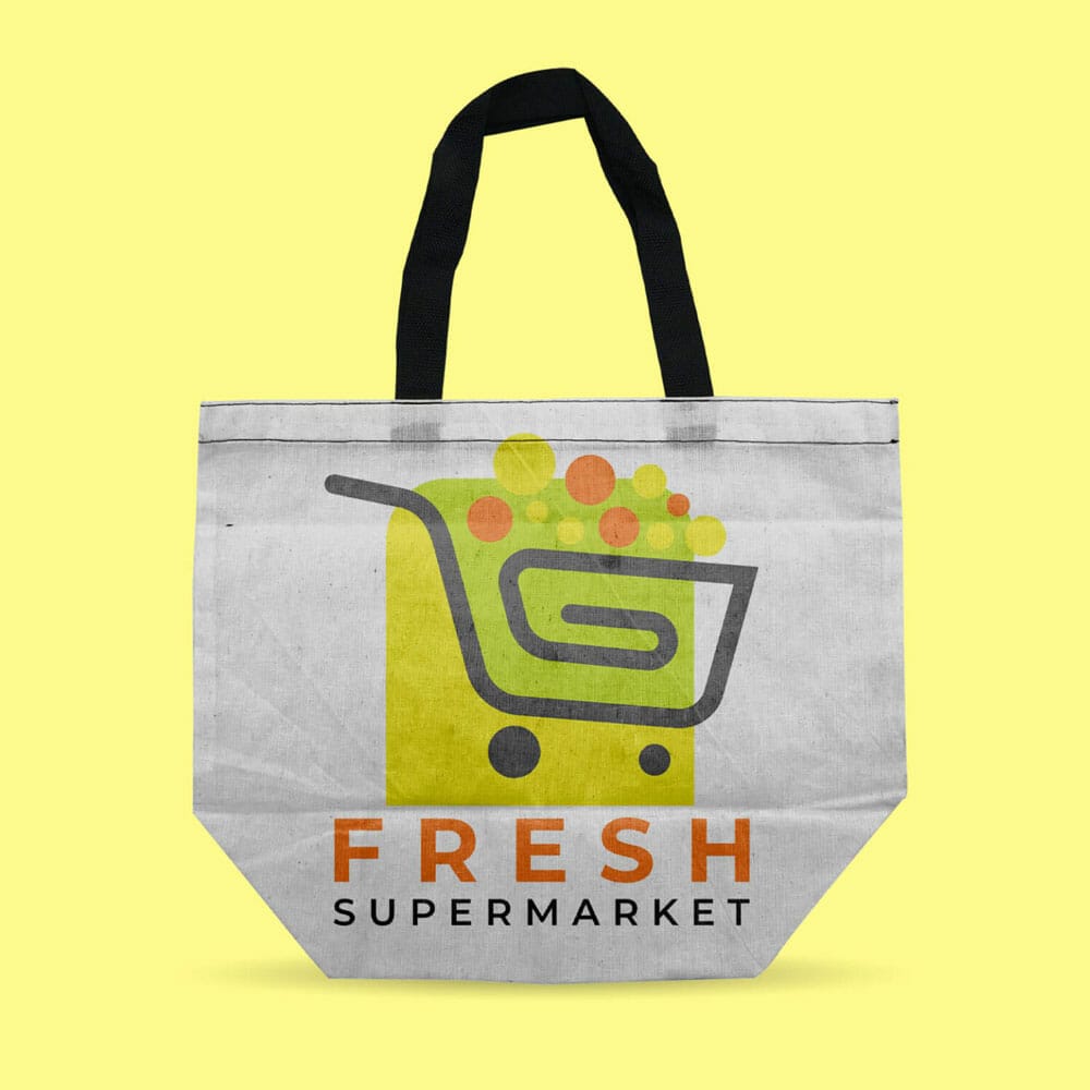 Free Canvas Tote Bag Mockup PSD Template