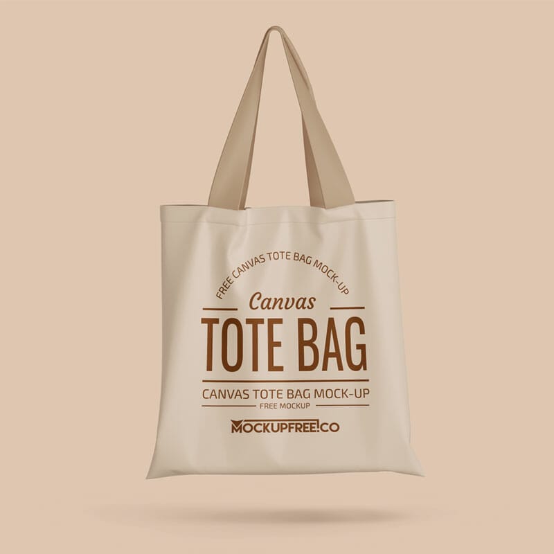 Free Canvas Tote Bag PSD Mockups