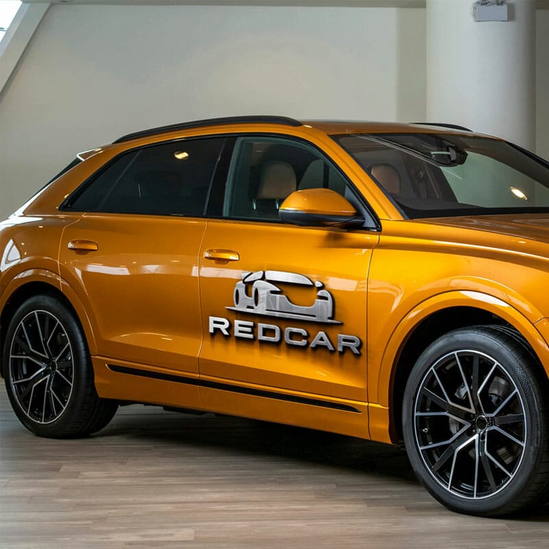 Free Car Emblem Mockup PSD Template