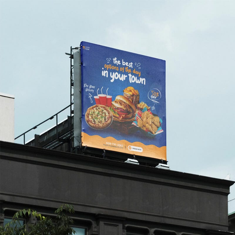 Free City Billboard Mockup PSD Template