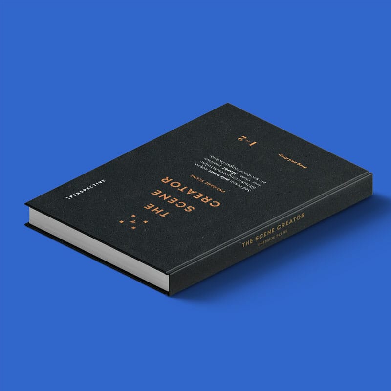Free Closed Isometric Book Mockup PSD