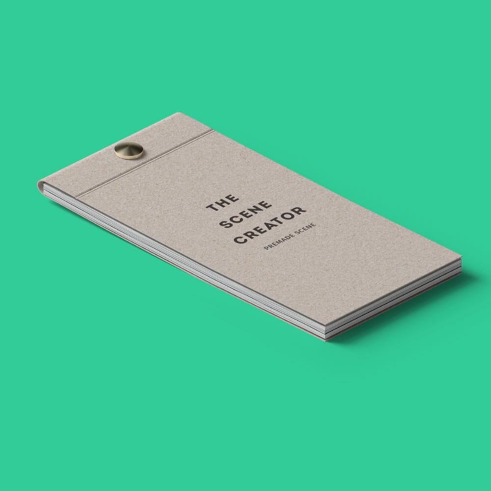 Free Closed Tear Off Notepad Mockup Isometric