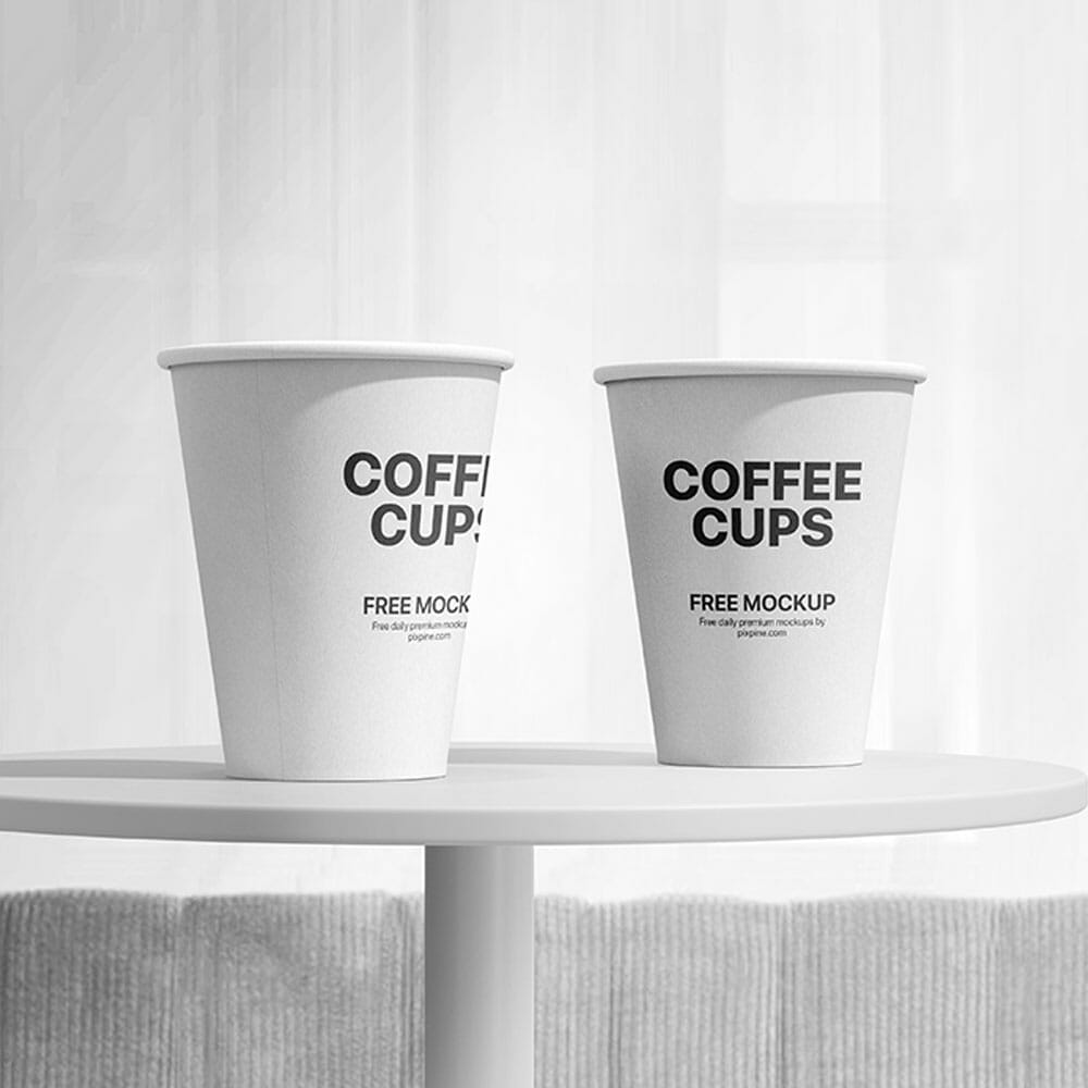 Free Coffee Cup PSD Mockups