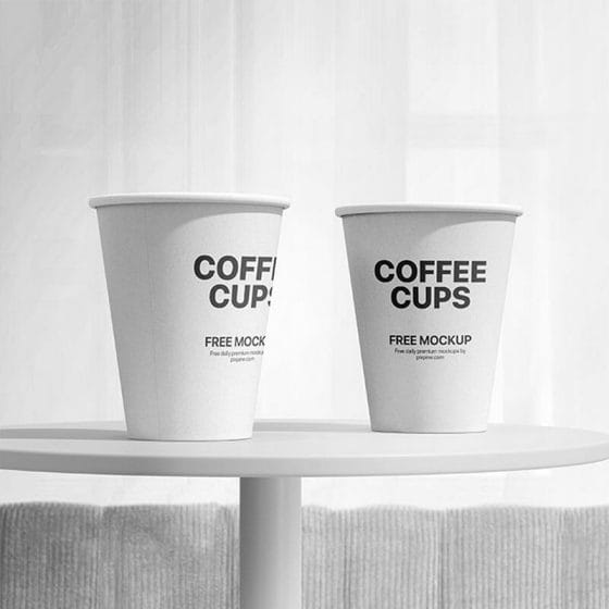 Free Coffee Cup PSD Mockups