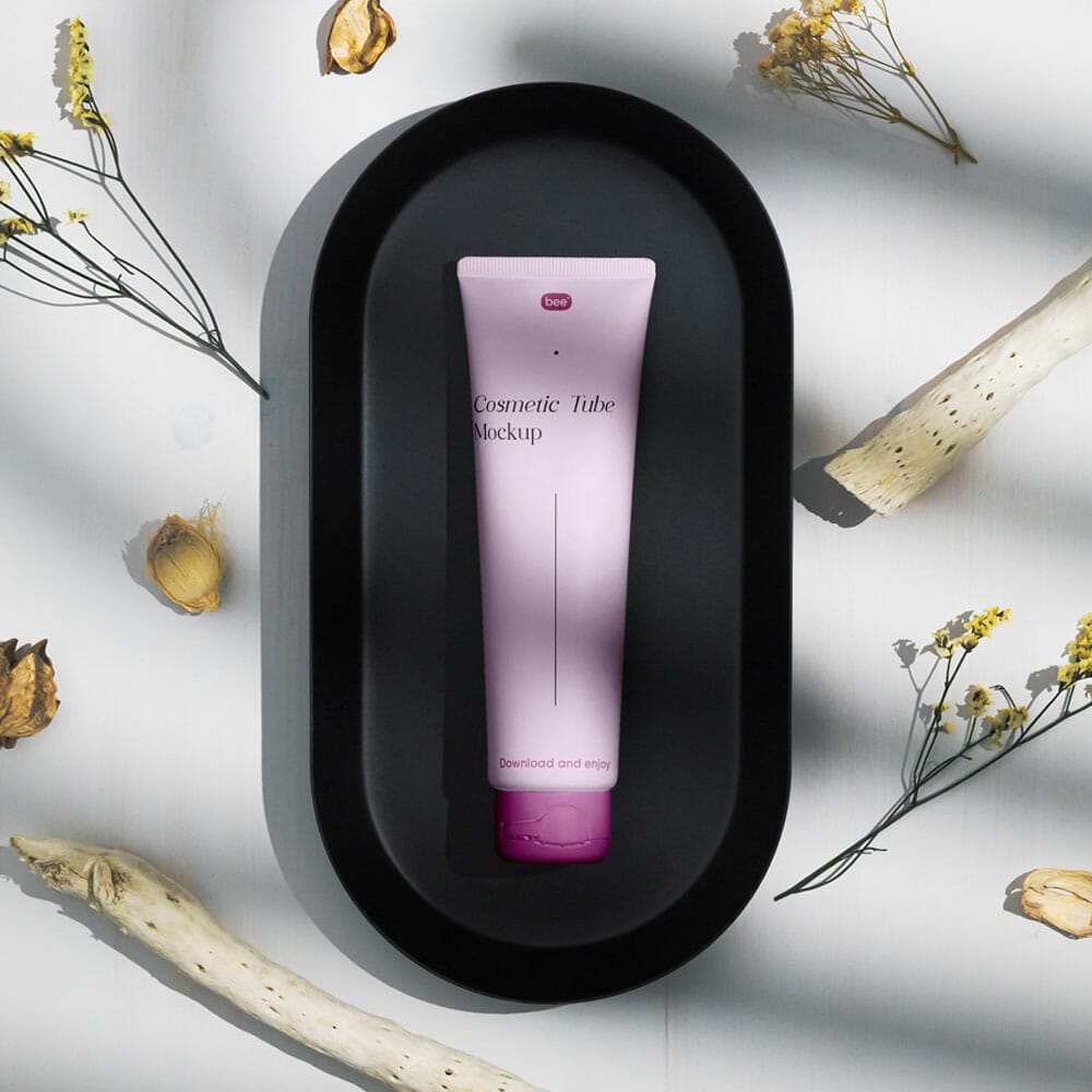 Free Cosmetic Tube Mockup