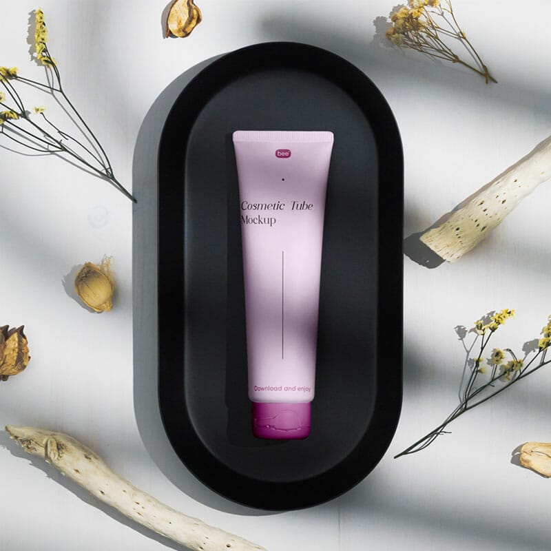Free Cosmetic Tube Mockup