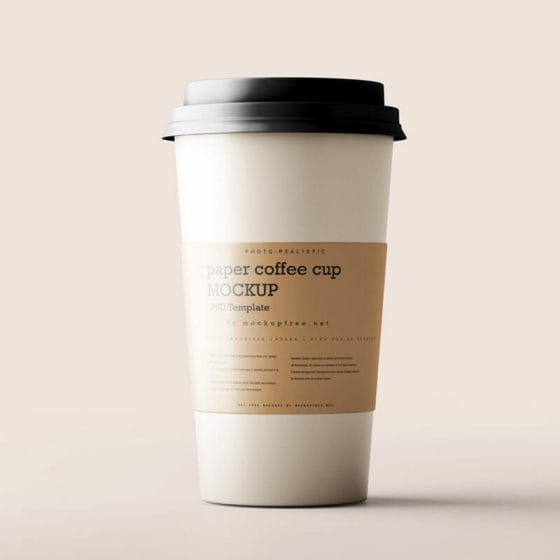 Free Disposable Paper Coffee Or Juice Cup Mockups