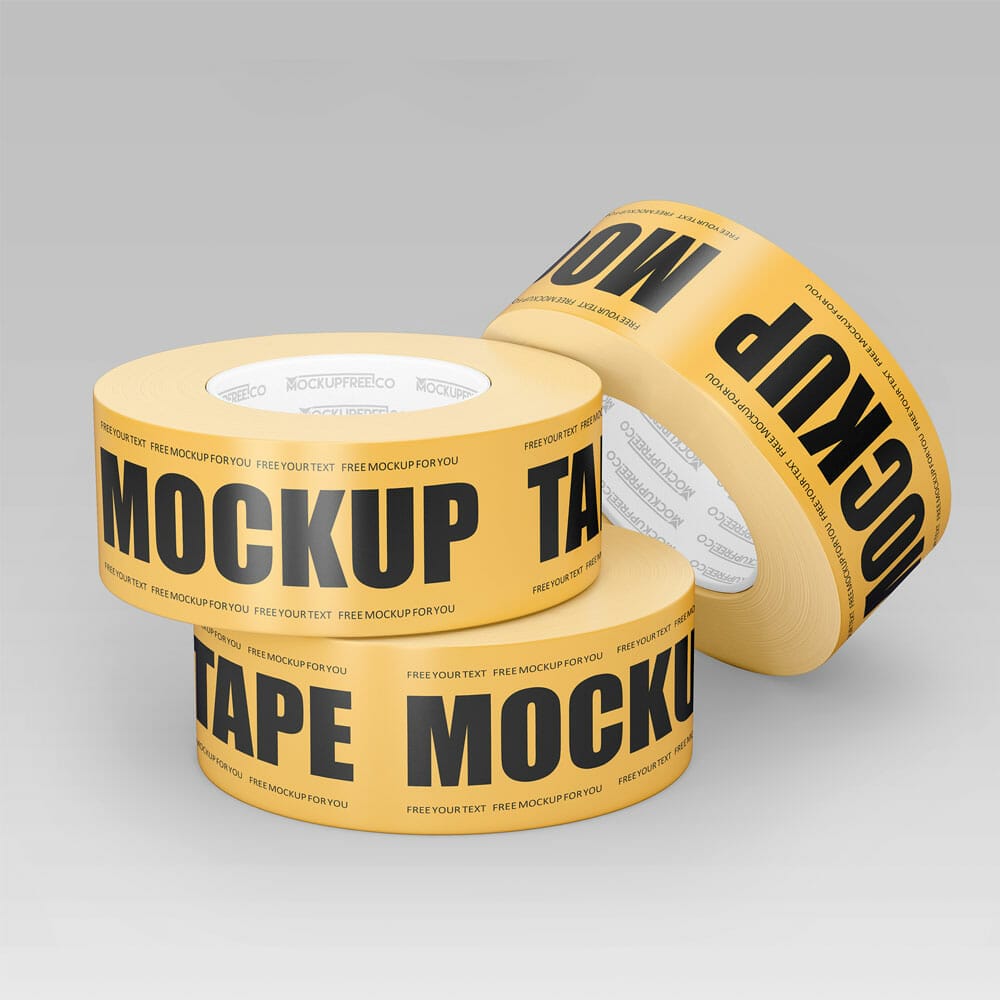 Free Duct Tape Mockup In PSD
