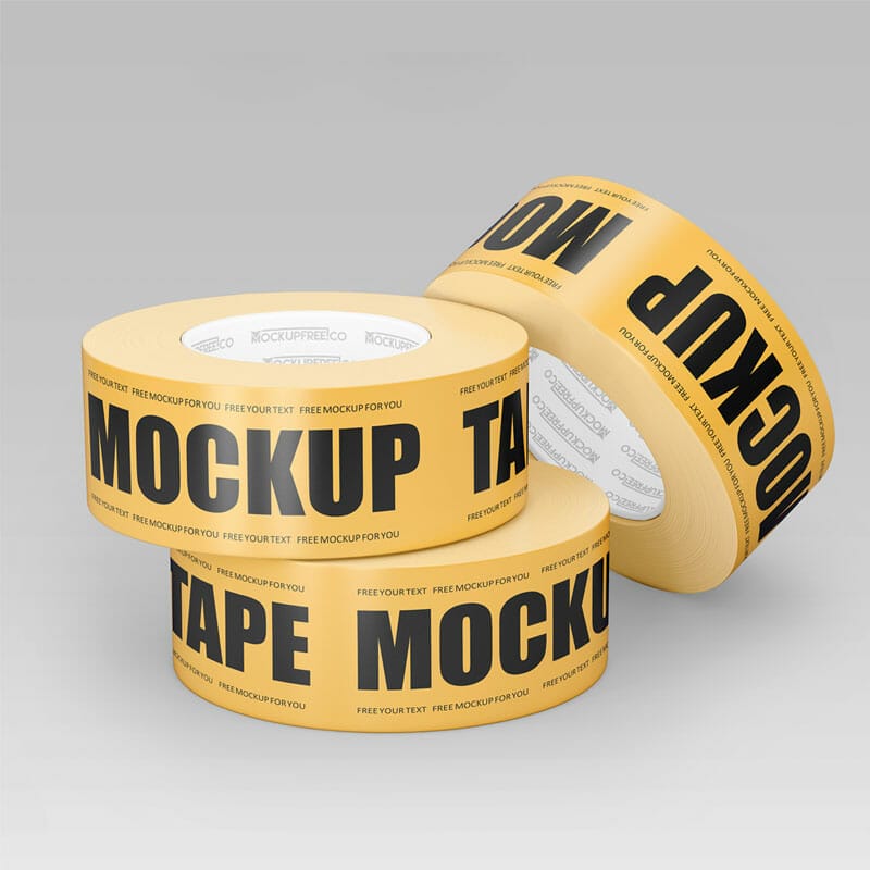 Free Duct Tape Mockup In PSD