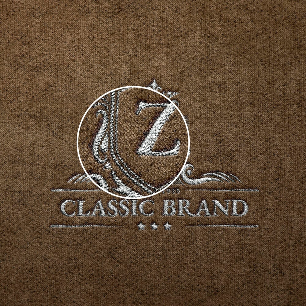 Free Embroidered Logo Mockup PSD Template