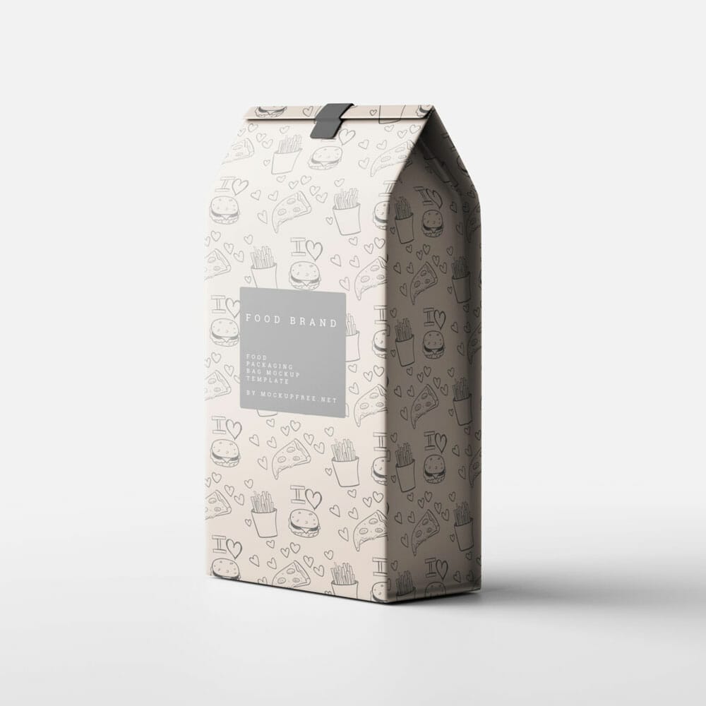 Free Fast Food Bag Mockup