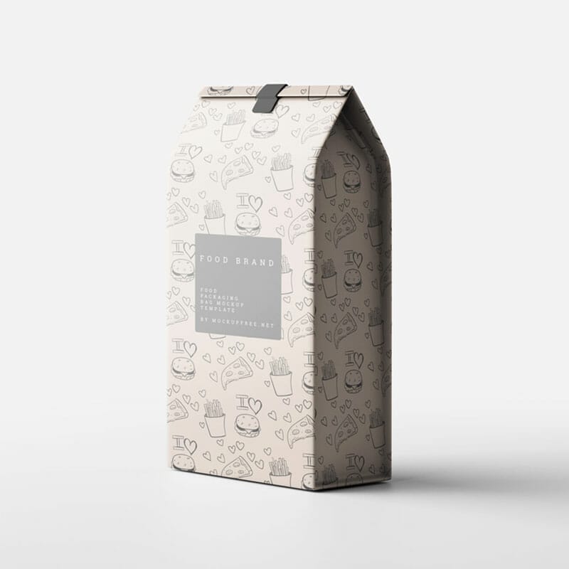 Free Fast Food Bag Mockup