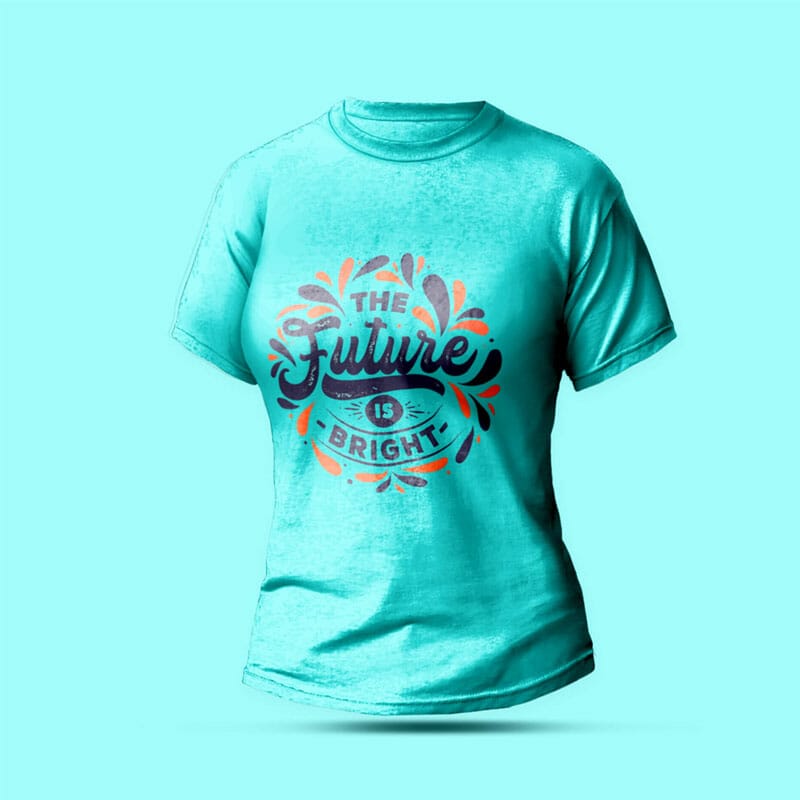 Free Female T Shirt Mockup PSD Template