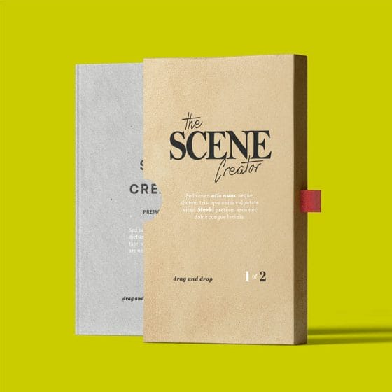 Free Front View Book In Packaging Mockup