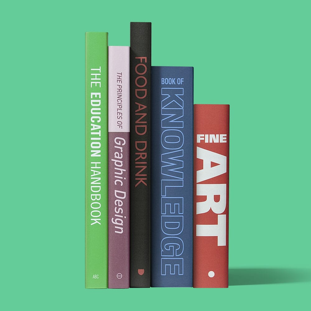 Free Front View Books Mockup PSD