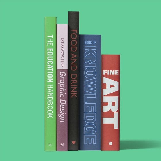 Free Front View Books Mockup PSD
