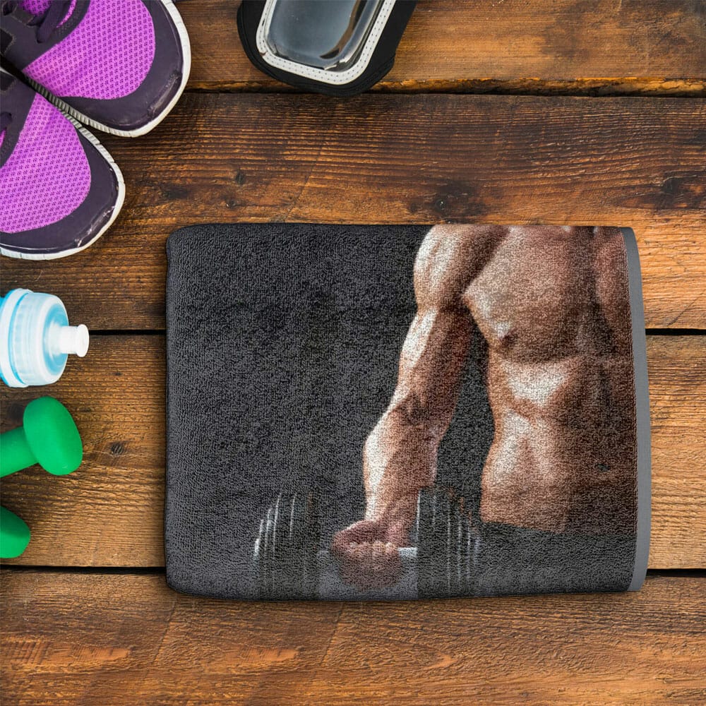 Free Gym Towel Mockup PSD Template