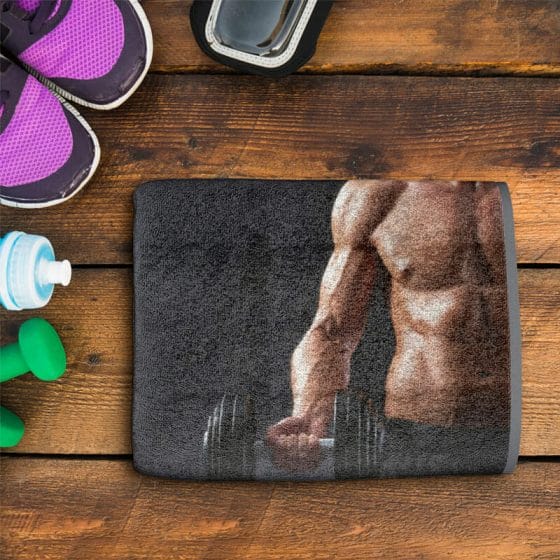 Free Gym Towel Mockup PSD Template