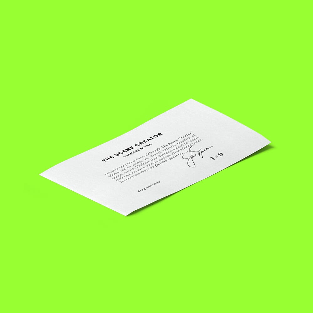 Free Half Paper Mockup Isometric