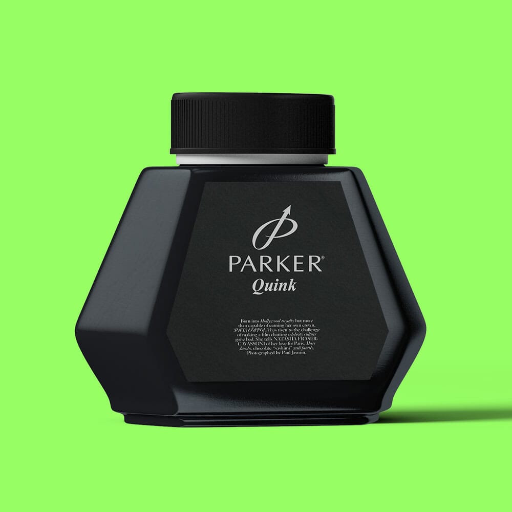 Free Ink Bottle Mockup PSD