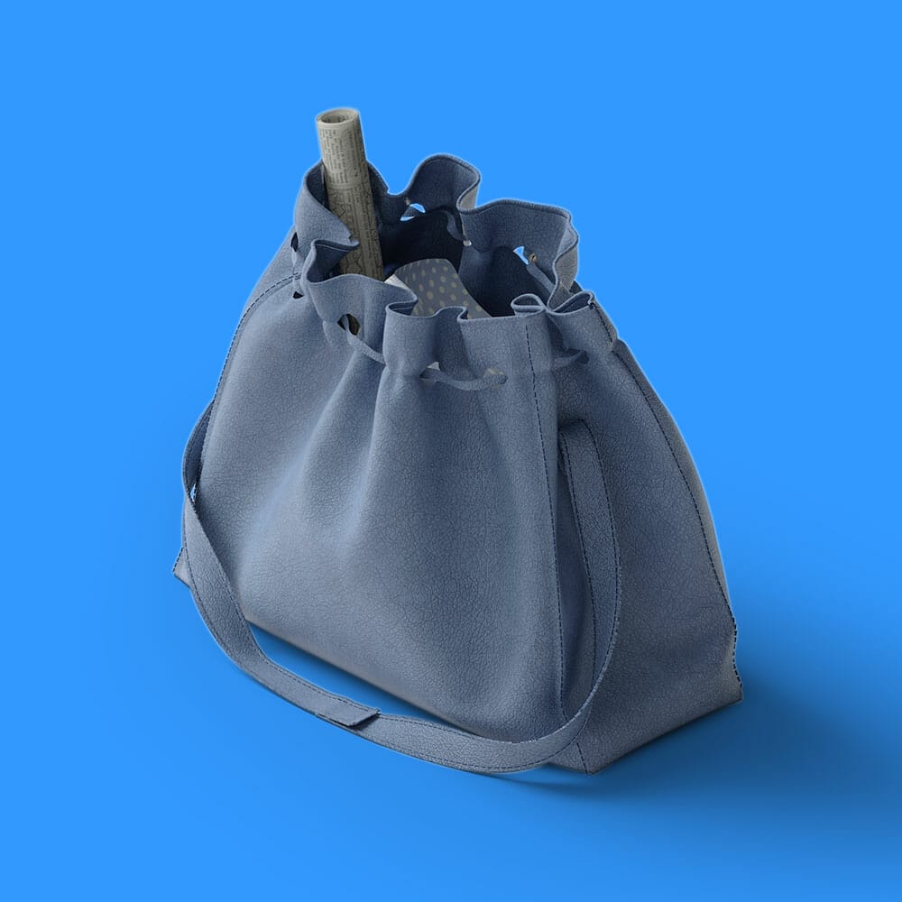 Free Isometric Bag Mockup