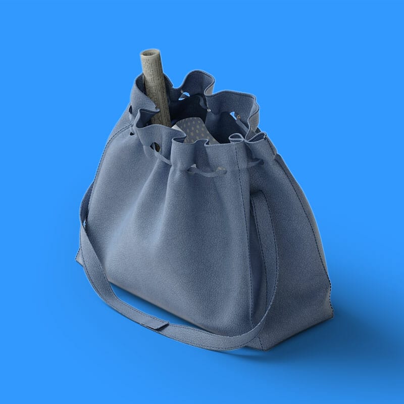 Free Isometric Bag Mockup