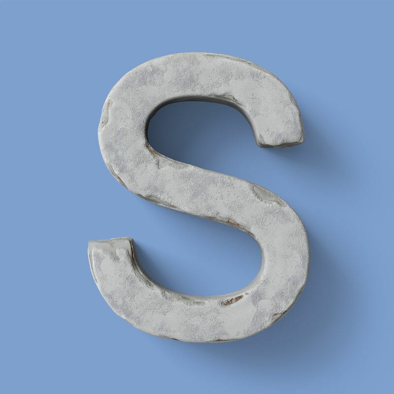 Free Letter S Mockup