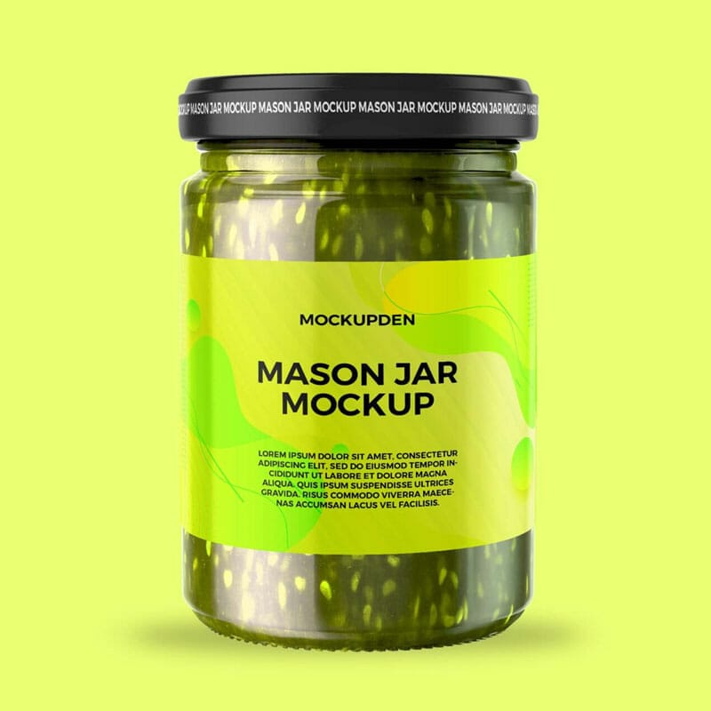 7158+ Mason Jar Mockup Psd