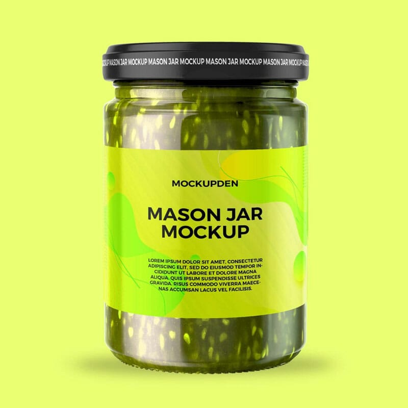 Free Mason Jar Mockup PSD Template » CSS Author