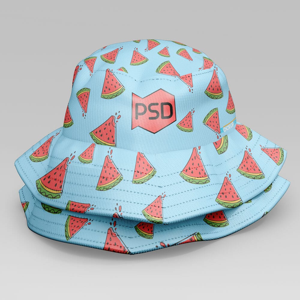 Free PSD Bucket Hat Mockup Template