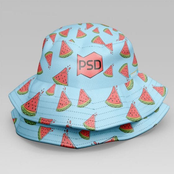 Free PSD Bucket Hat Mockup Template