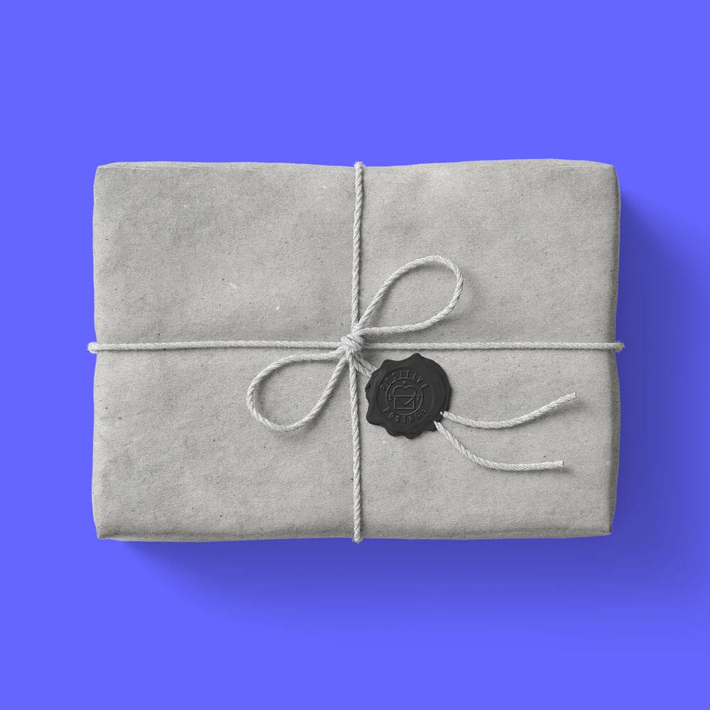 Free Pack With Rope Mockup Top View