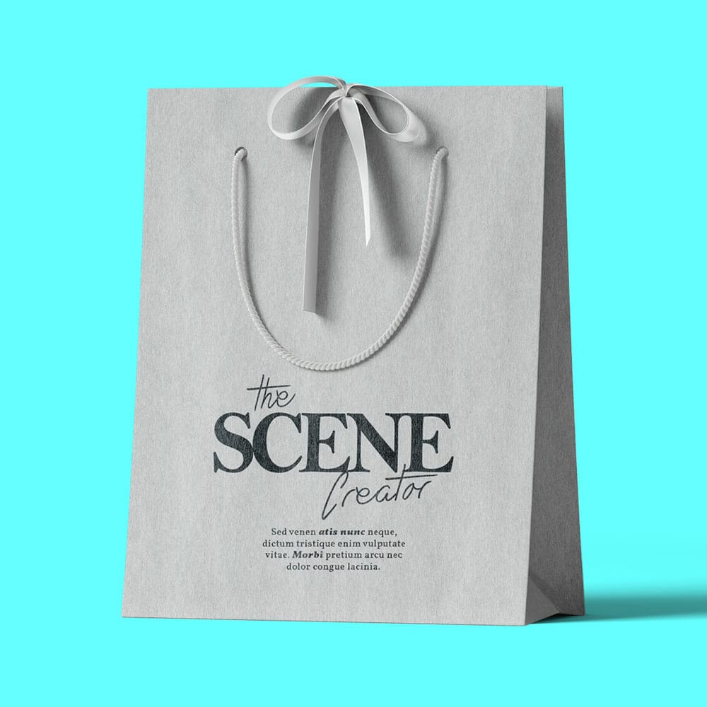 Free Paper Bag Mockup PSD