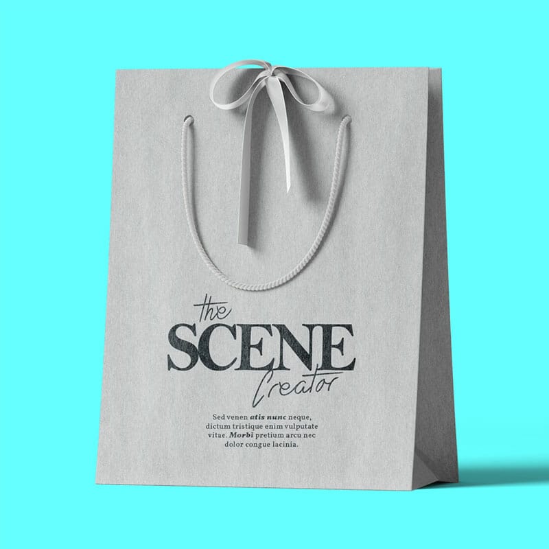 Free Paper Bag Mockup PSD