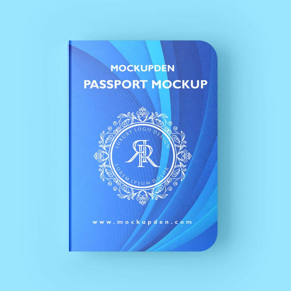 Free Passport Mockup PSD Template