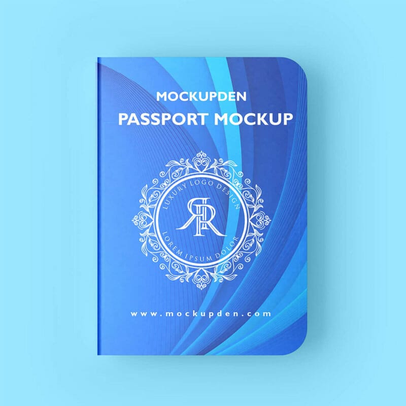 Free Passport Mockup PSD Template