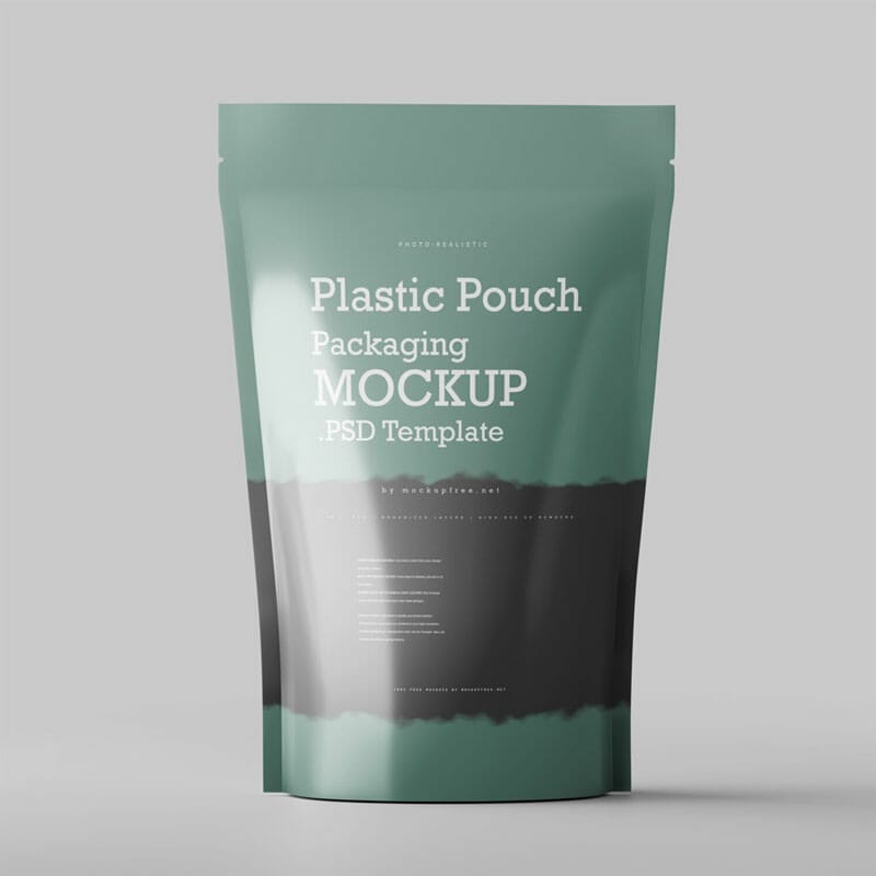 Free Plastic Pouch Mockups