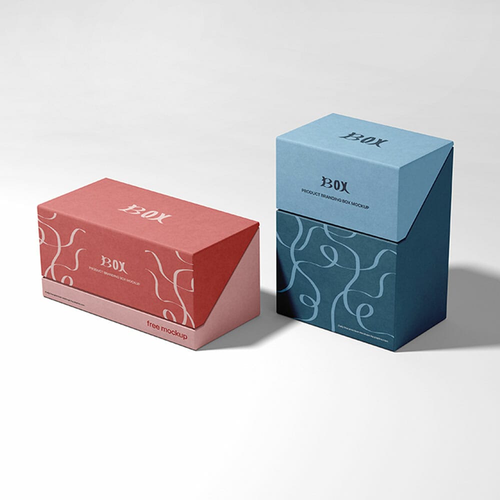 Free Product Branding Box Mockup