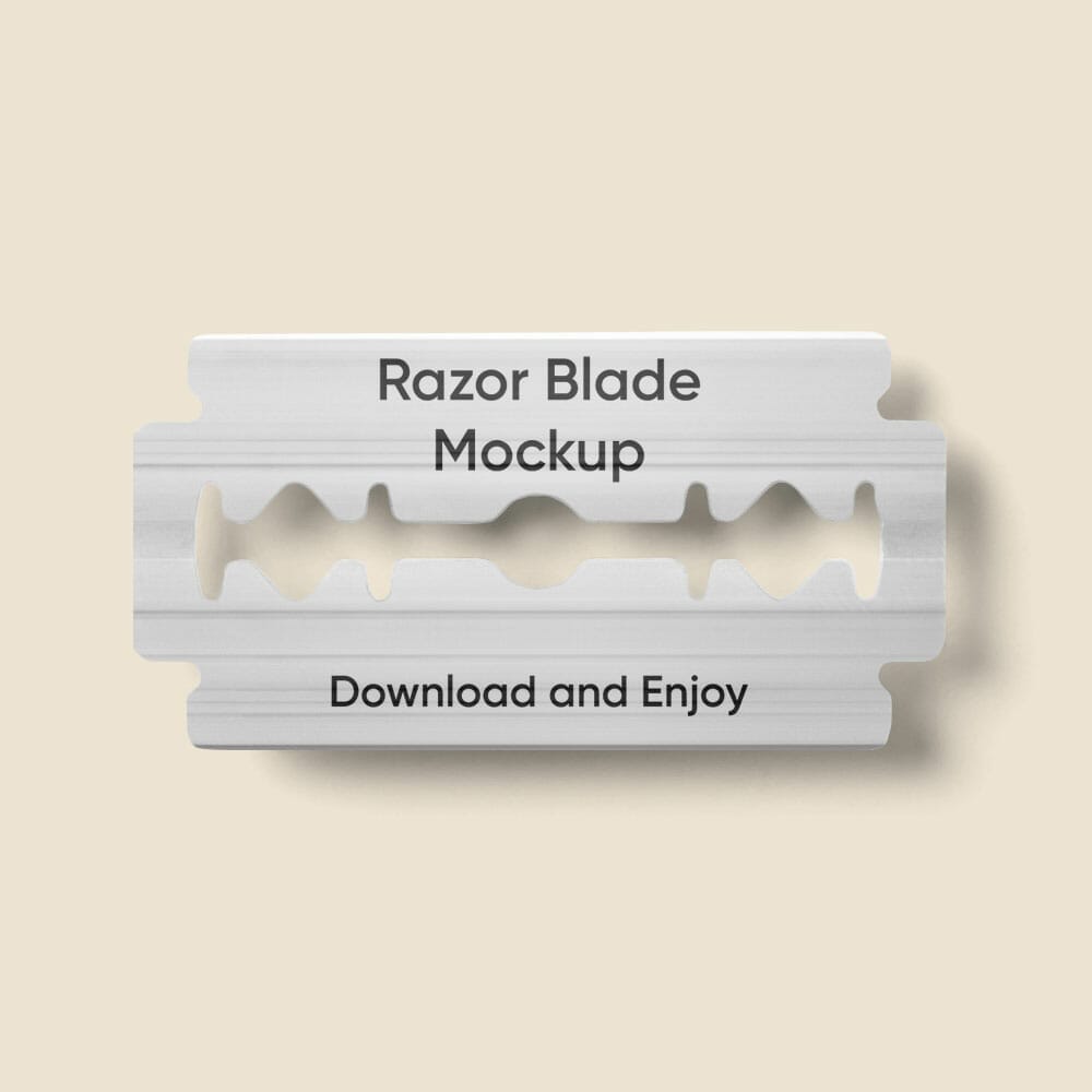 Free Razor Blade Mockup