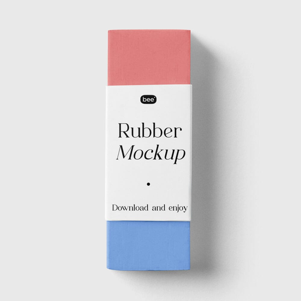 Free Rubber Label Mockup