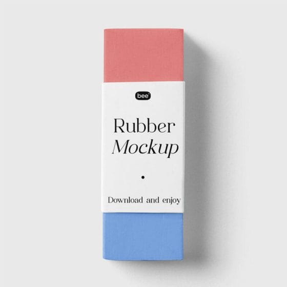 Free Rubber Label Mockup