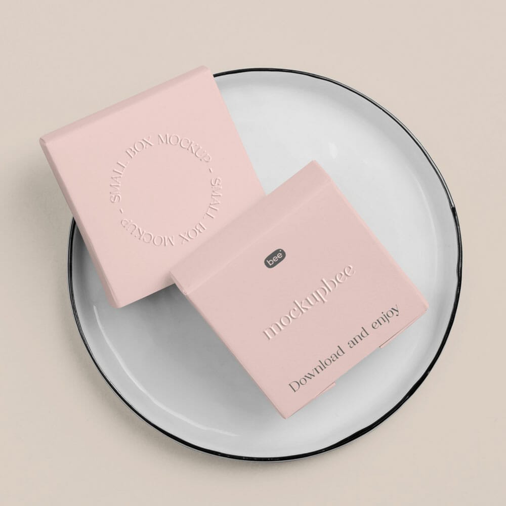Free Small Square Box Mockups