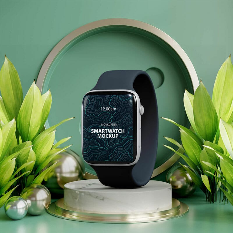 Free Smartwatch Mockup PSD Template