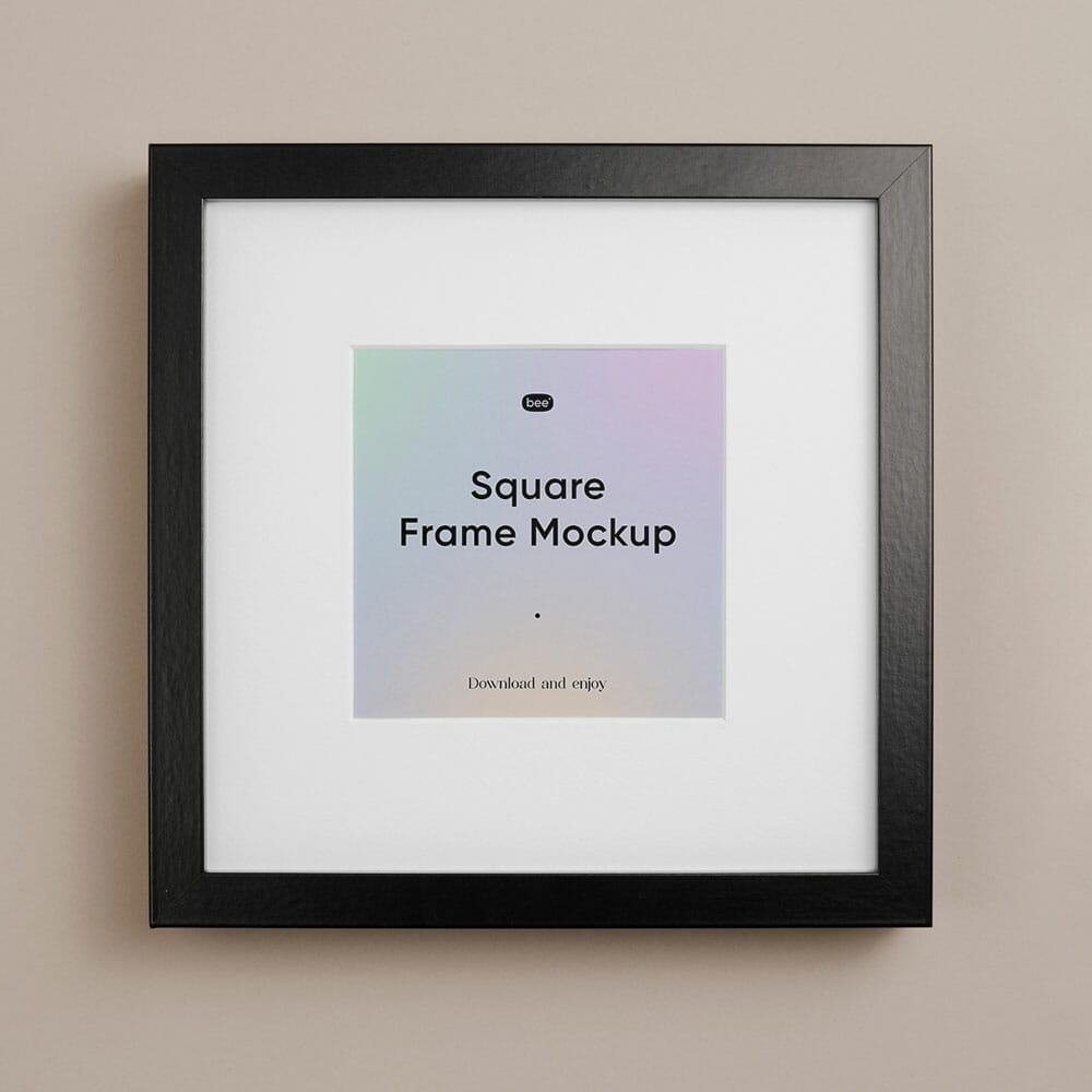 Free Square Frame Mockup