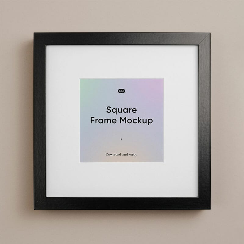 Free Square Frame Mockup
