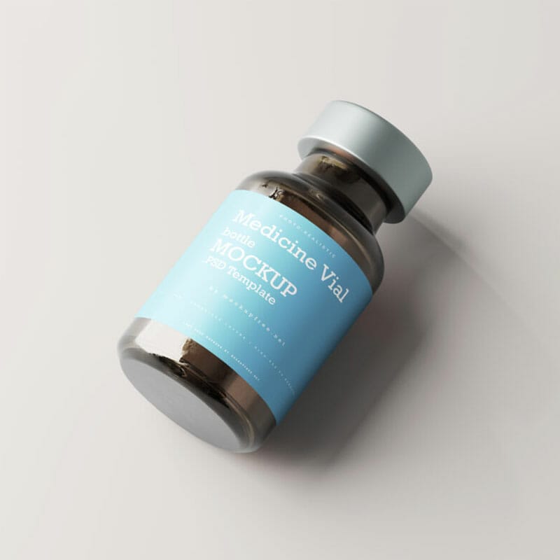 Free Vaccine Vial Bottle Mockups