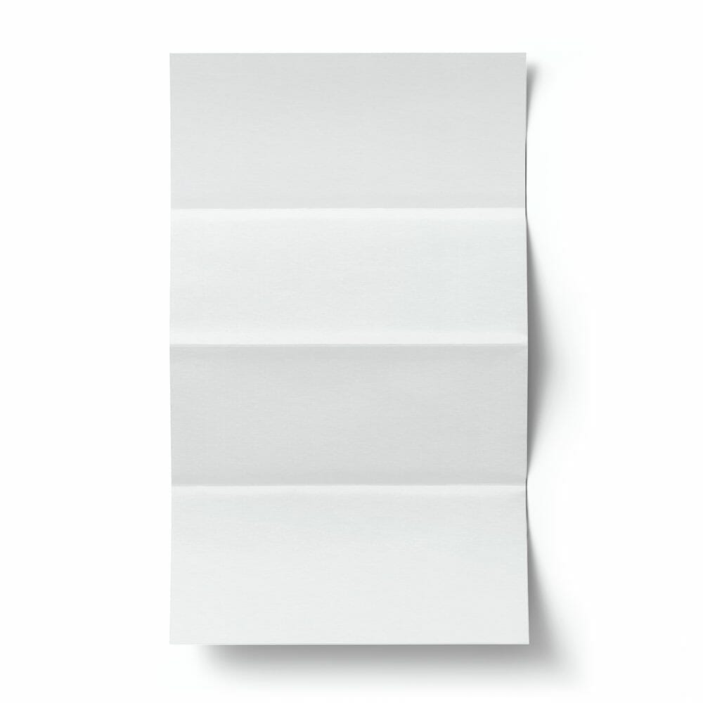 Free Vertical Bent Paper Mockup