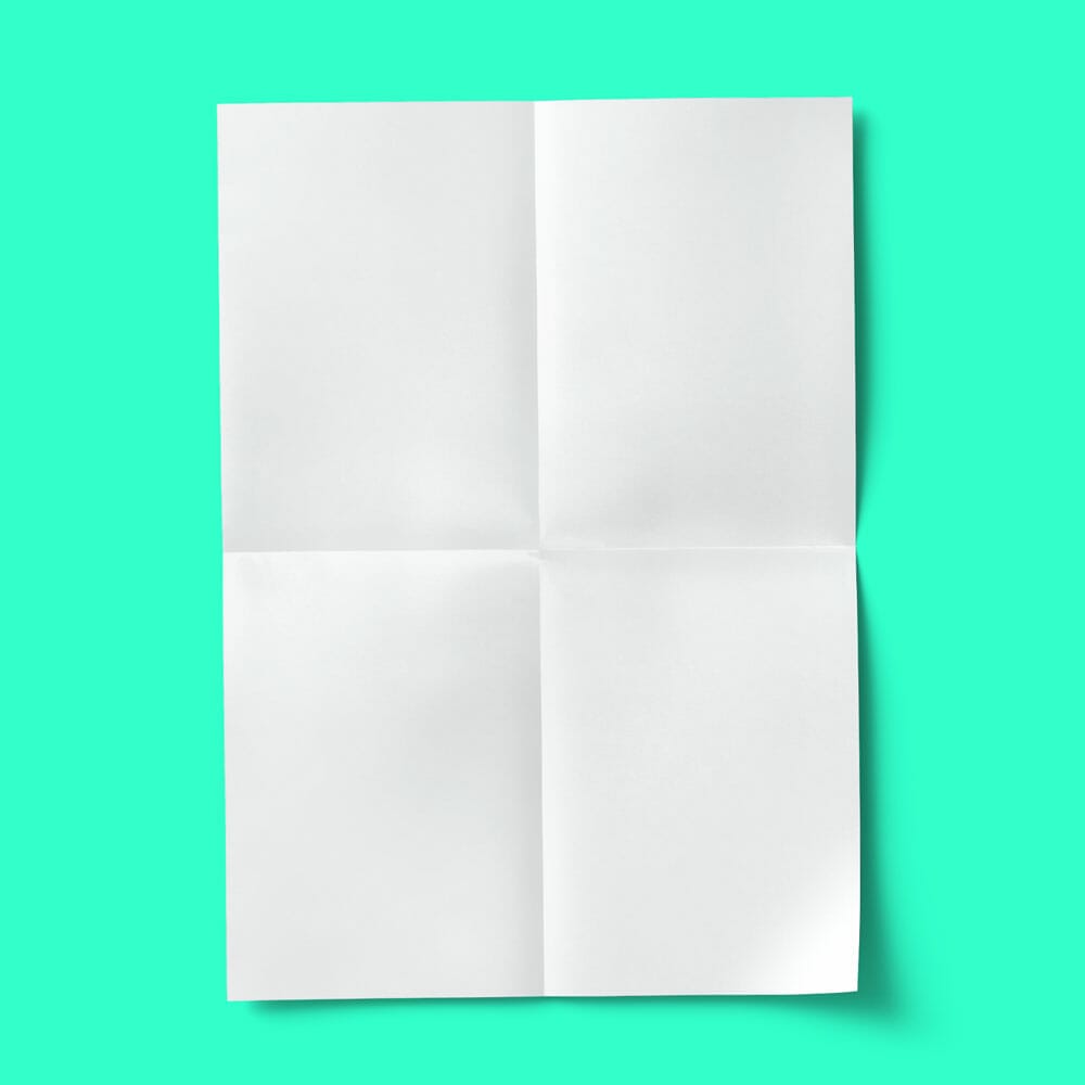 Free Vertical Bent Paper Mockup