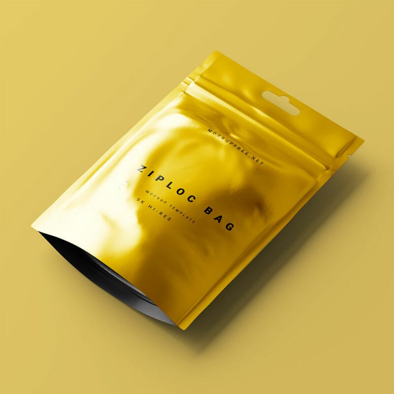 Free Ziploc Bag Mockup