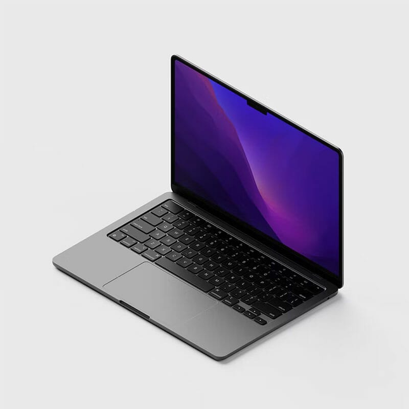 M2 Macbook Air Mockup